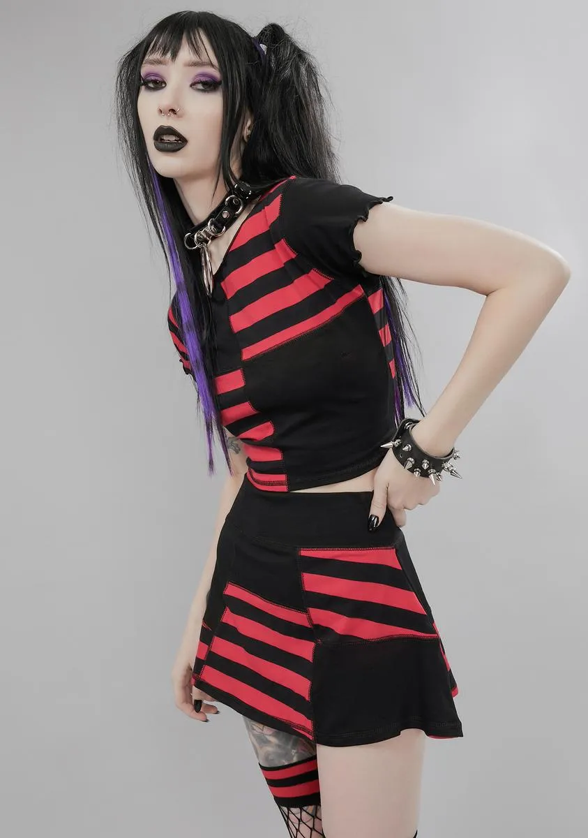Beautiful Oblivion Patchwork Skirt Set sold by Dolls Kill product image thumbnail 2