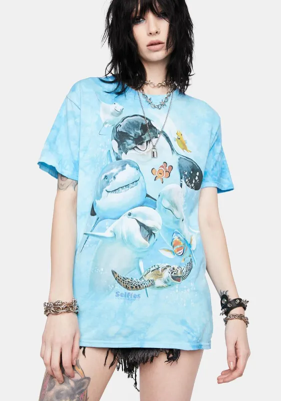 Ocean Selfie Graphic Tee sold by Dolls Kill