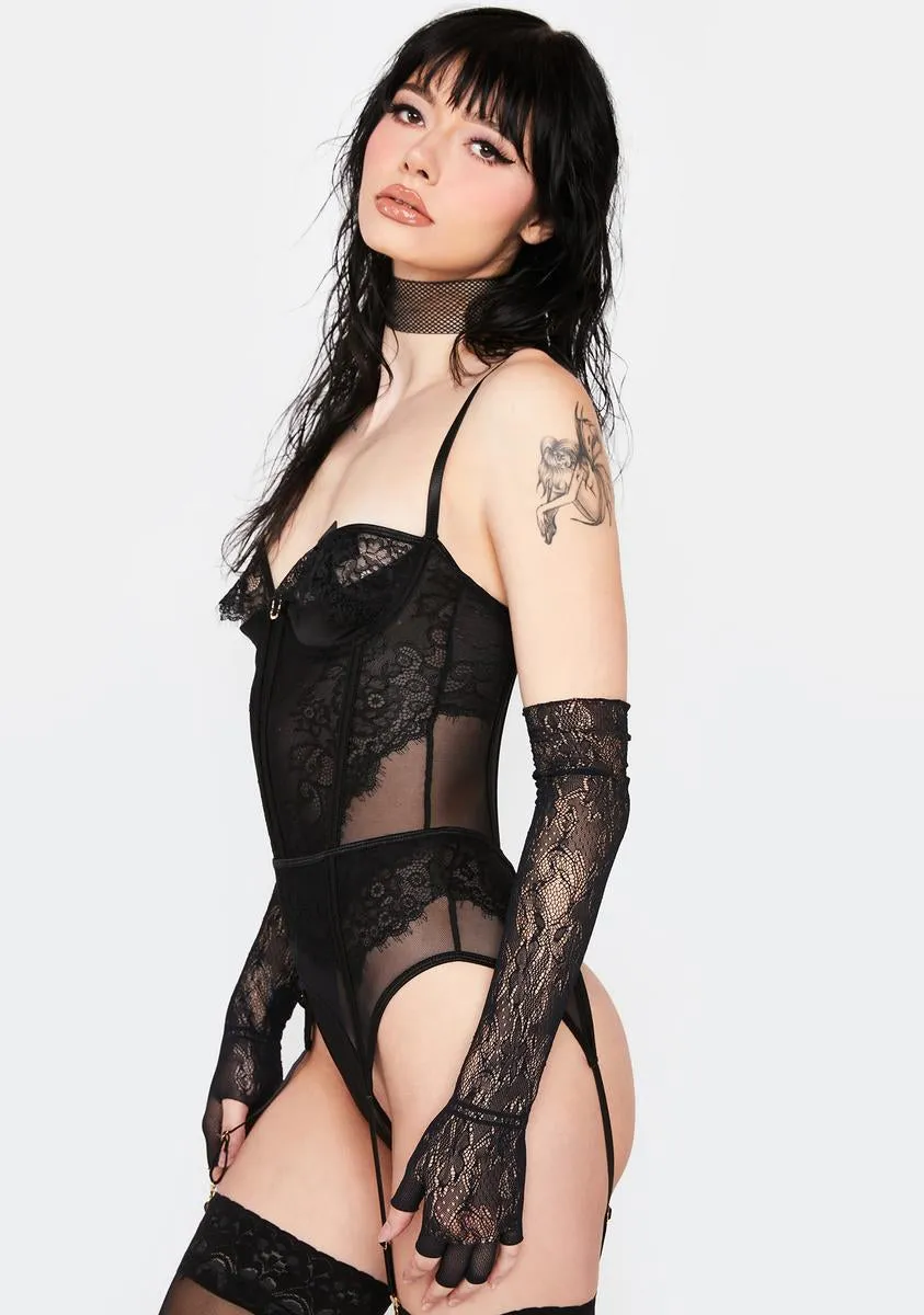 Peek Show Teddy & Garter Belt sold by Dolls Kill product image thumbnail 2