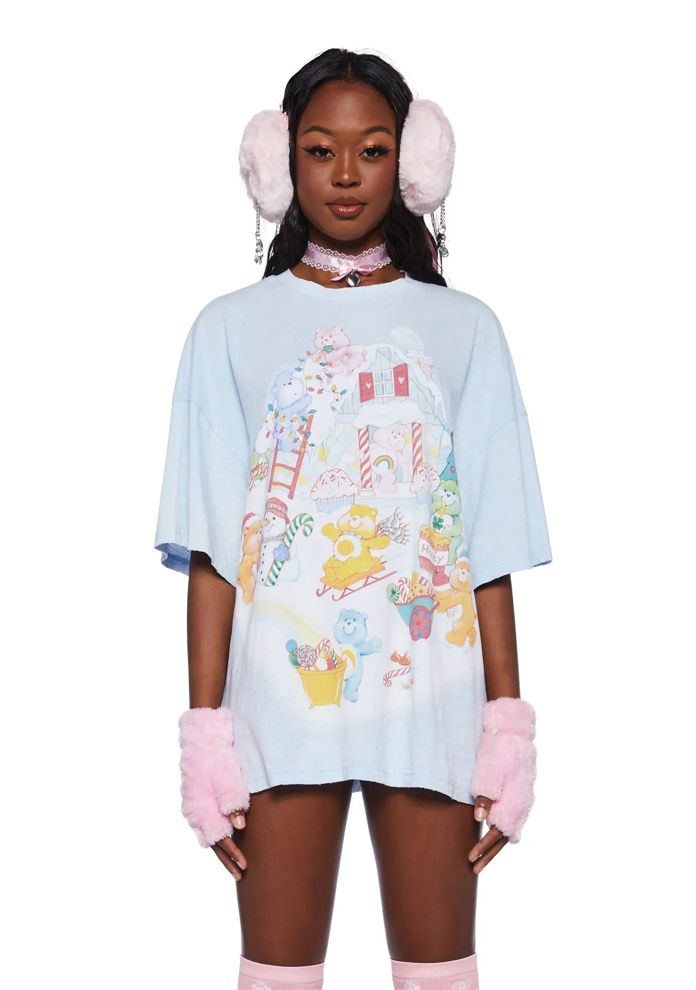 Snow Much Fun Oversized Tee sold by Dolls Kill