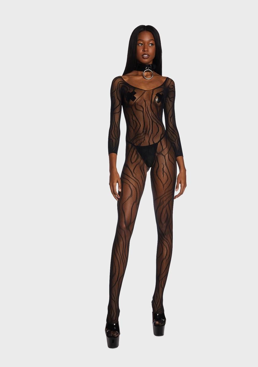Eye Of The Tiger Fishnet Bodystocking sold by Dolls Kill product image thumbnail 5