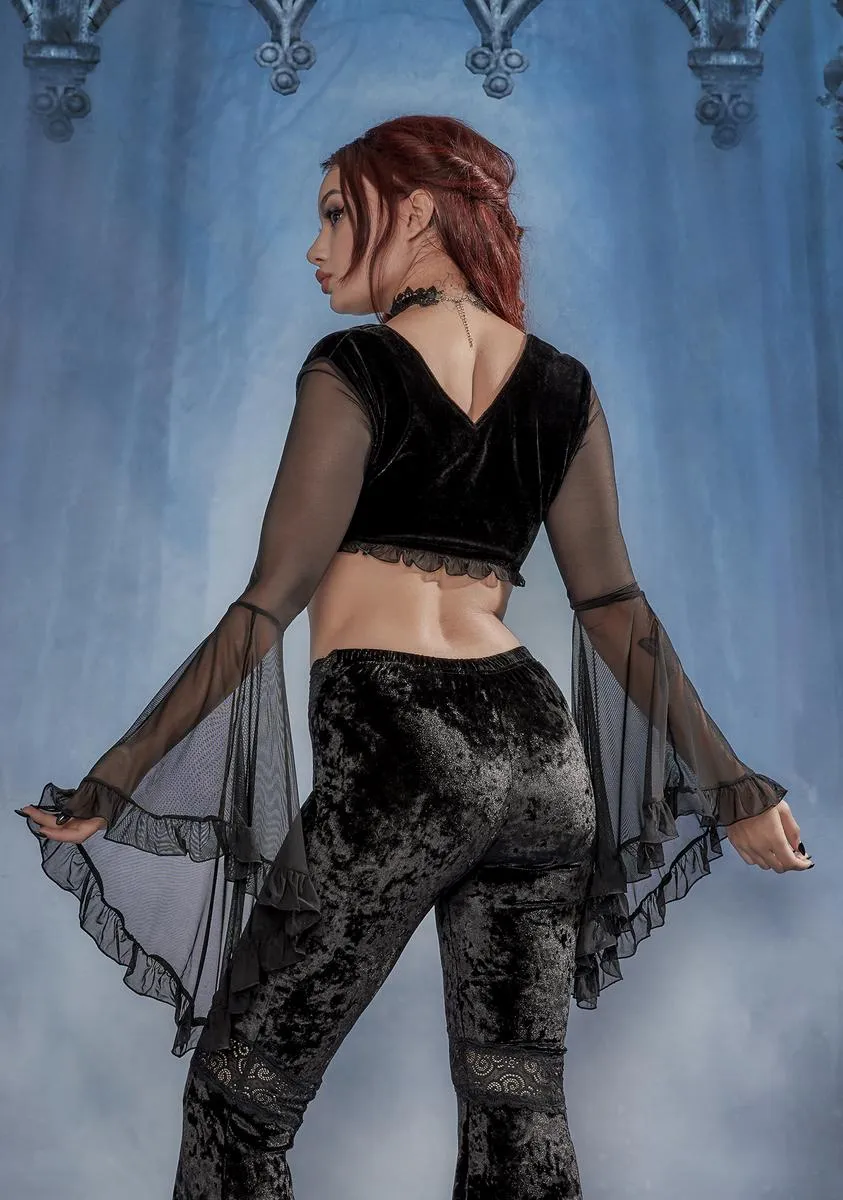 Whispers In The Dark Bell Sleeve Top sold by Dolls Kill product image thumbnail 4