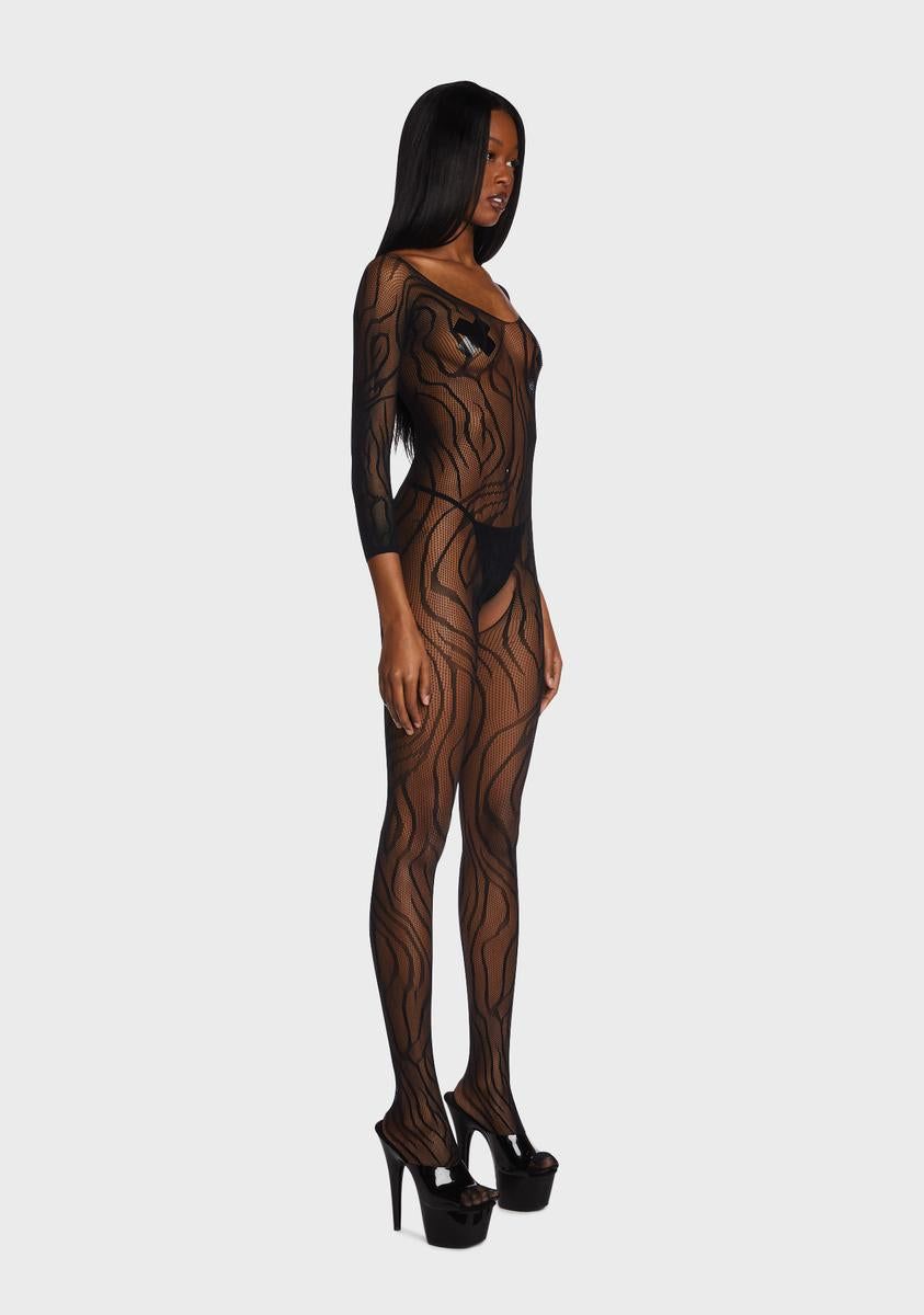 Eye Of The Tiger Fishnet Bodystocking sold by Dolls Kill product image thumbnail 3