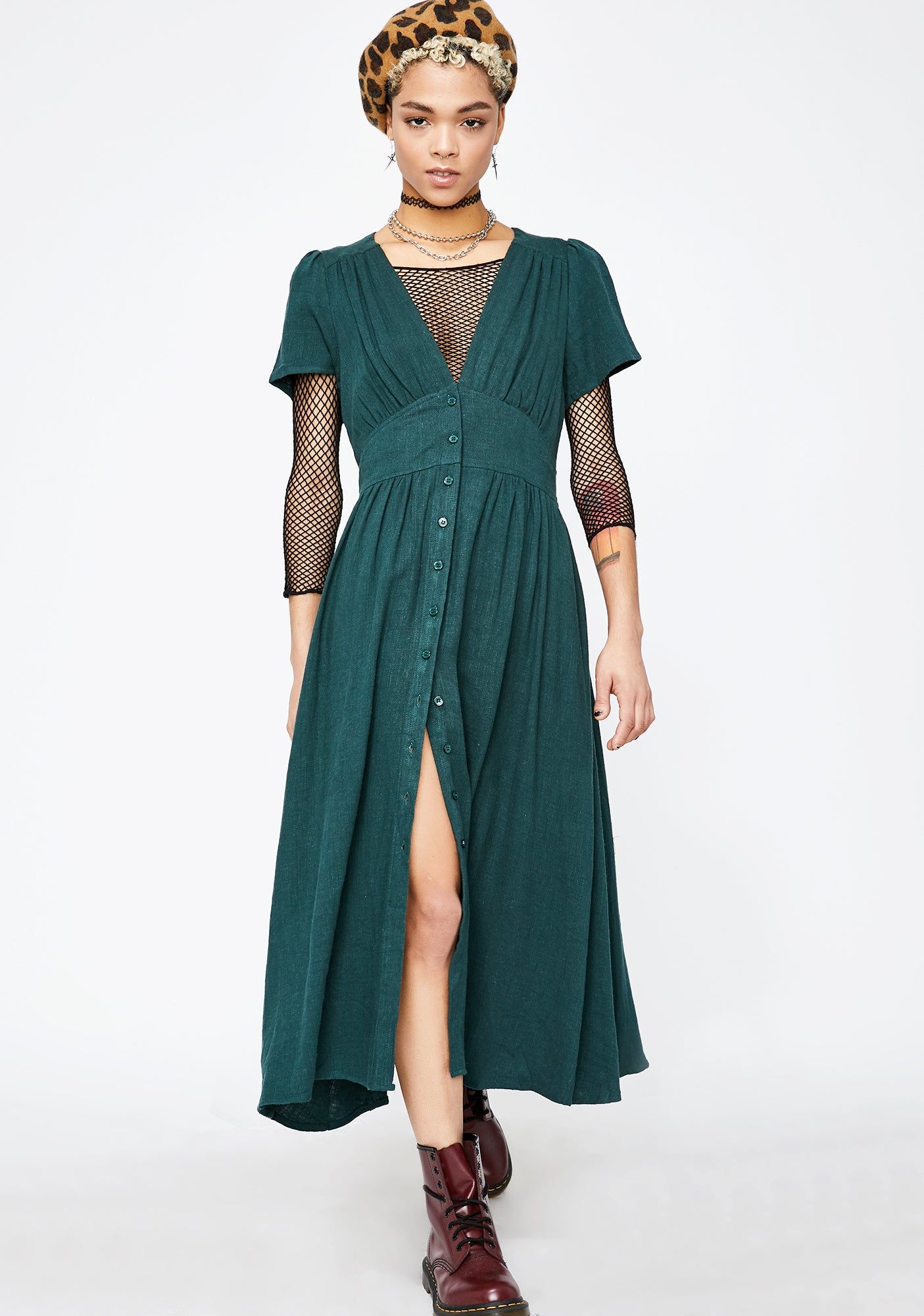 Flowin' Fury Midi Dress sold by Dolls Kill product image thumbnail 3