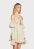 Madeline Linen Mini Dress sold by Dolls Kill