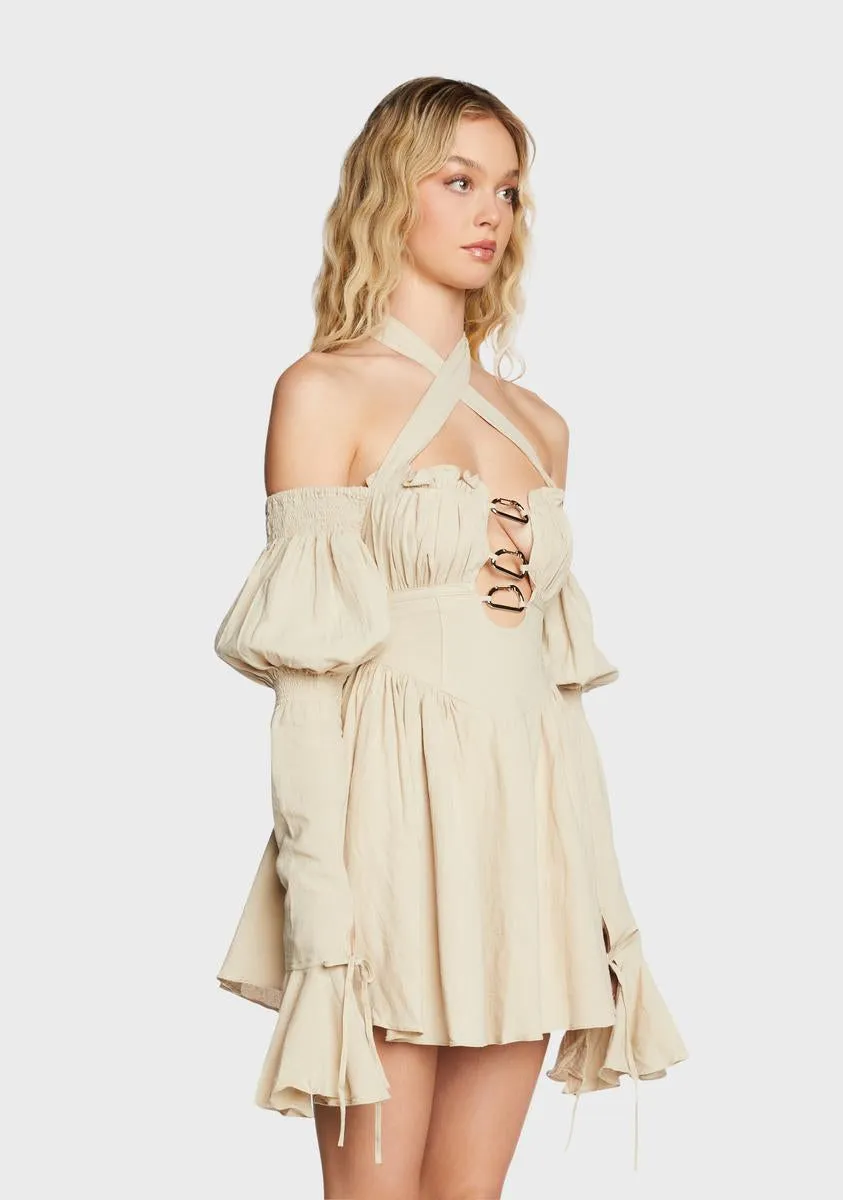 Madeline Linen Mini Dress sold by Dolls Kill product image thumbnail 3