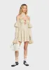 Madeline Linen Mini Dress sold by Dolls Kill
