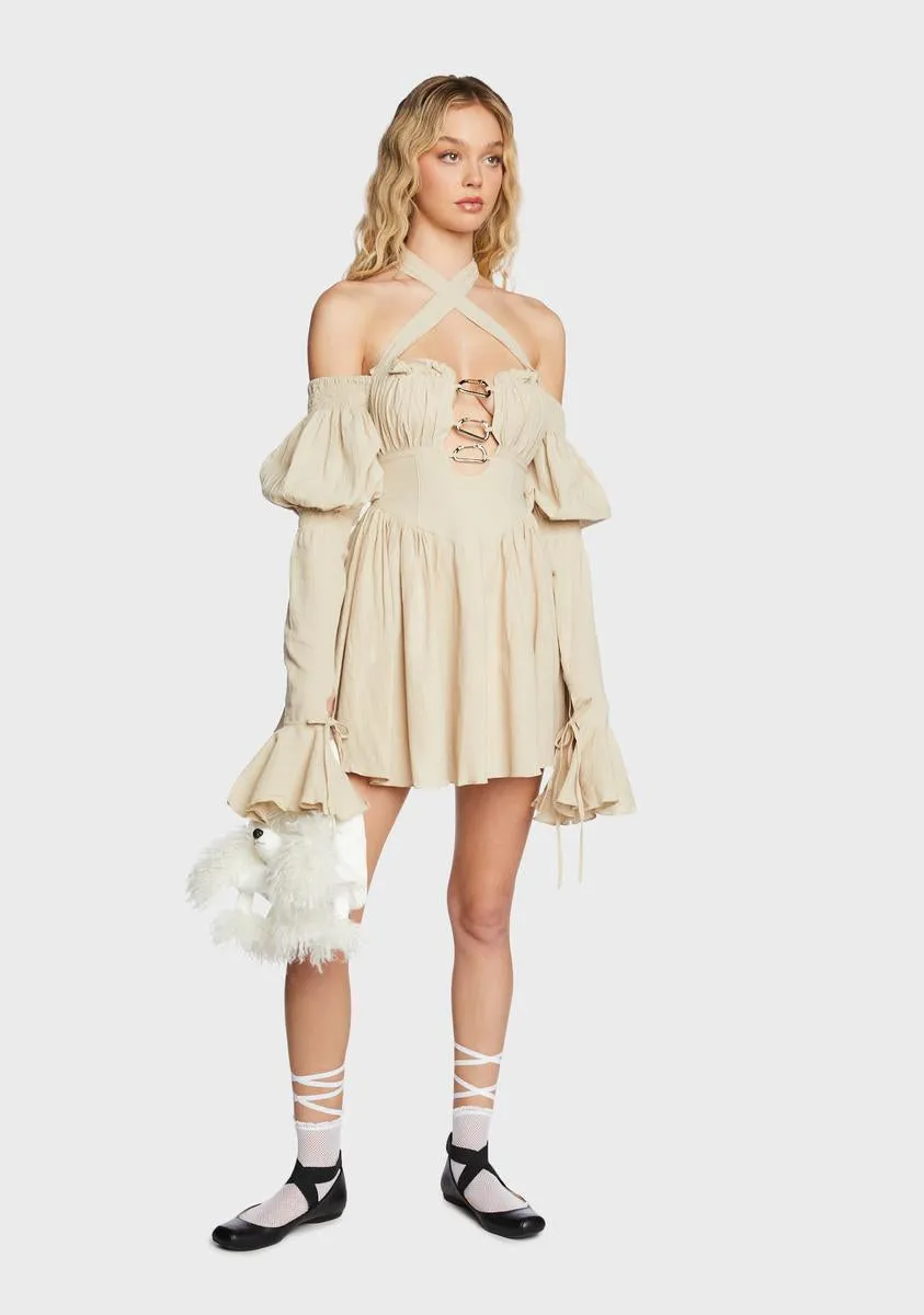 Madeline Linen Mini Dress sold by Dolls Kill product image thumbnail 5