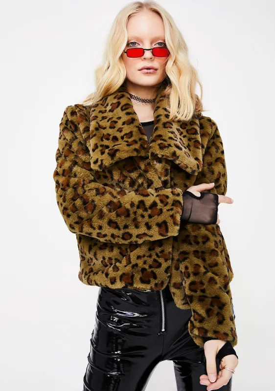 Sneak Up On Ya Fuzzy Jacket sold by Dolls Kill