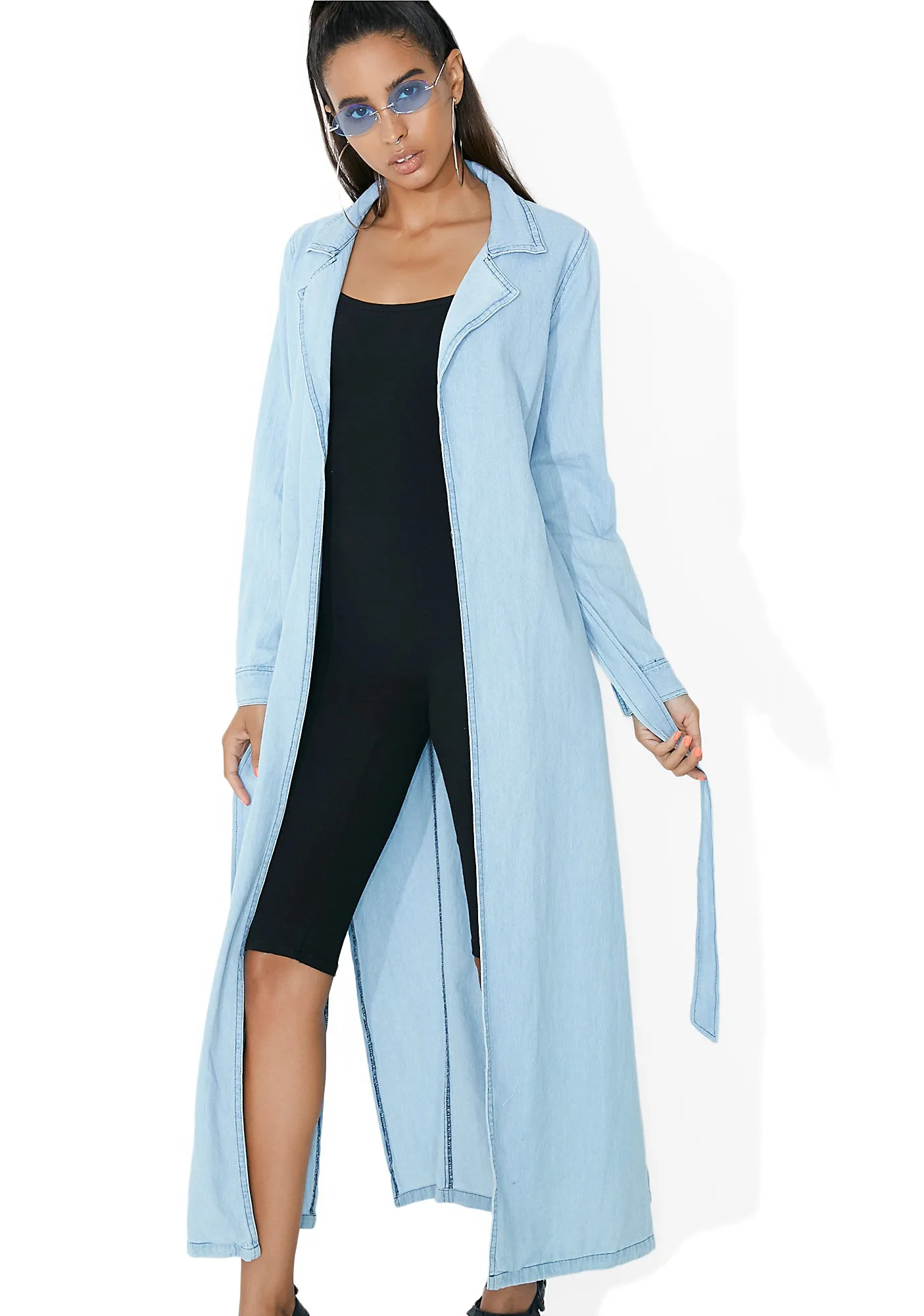 Detective Werk Chambray Coat sold by Dolls Kill product image thumbnail 5