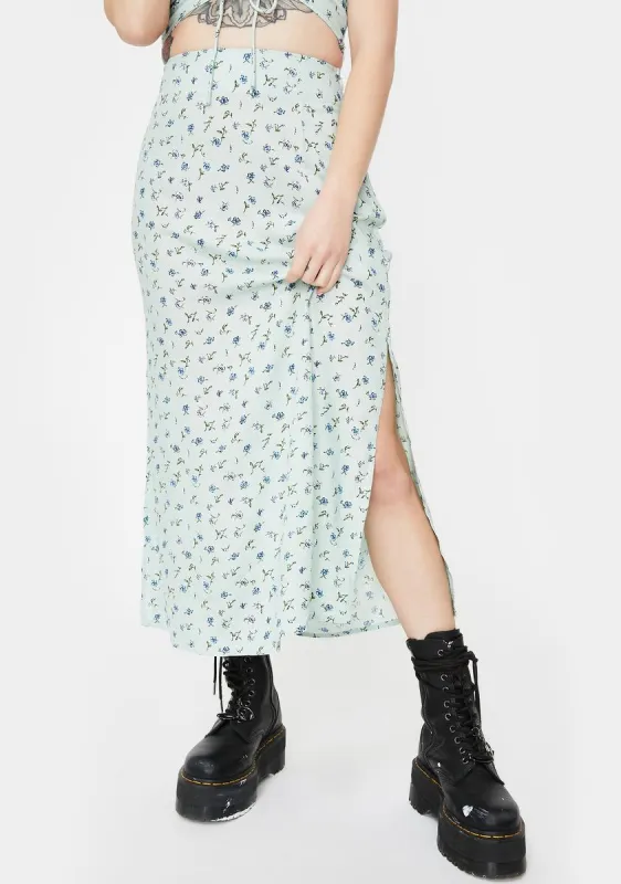 Pretty Petal Tindra Midi Skirt sold by Dolls Kill
