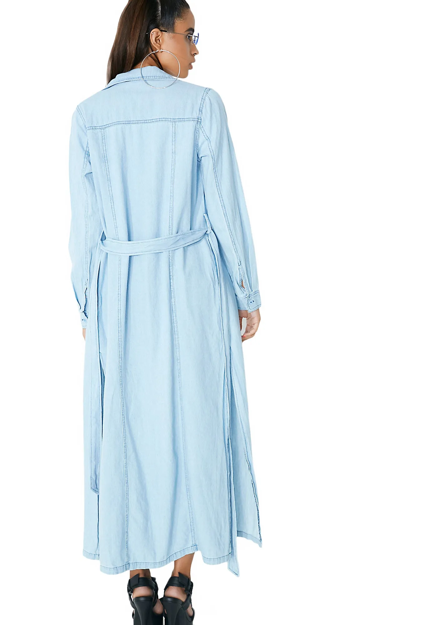 Detective Werk Chambray Coat sold by Dolls Kill product image thumbnail 4