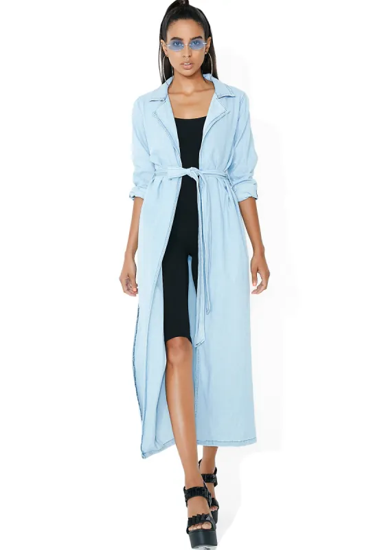 Detective Werk Chambray Coat sold by Dolls Kill