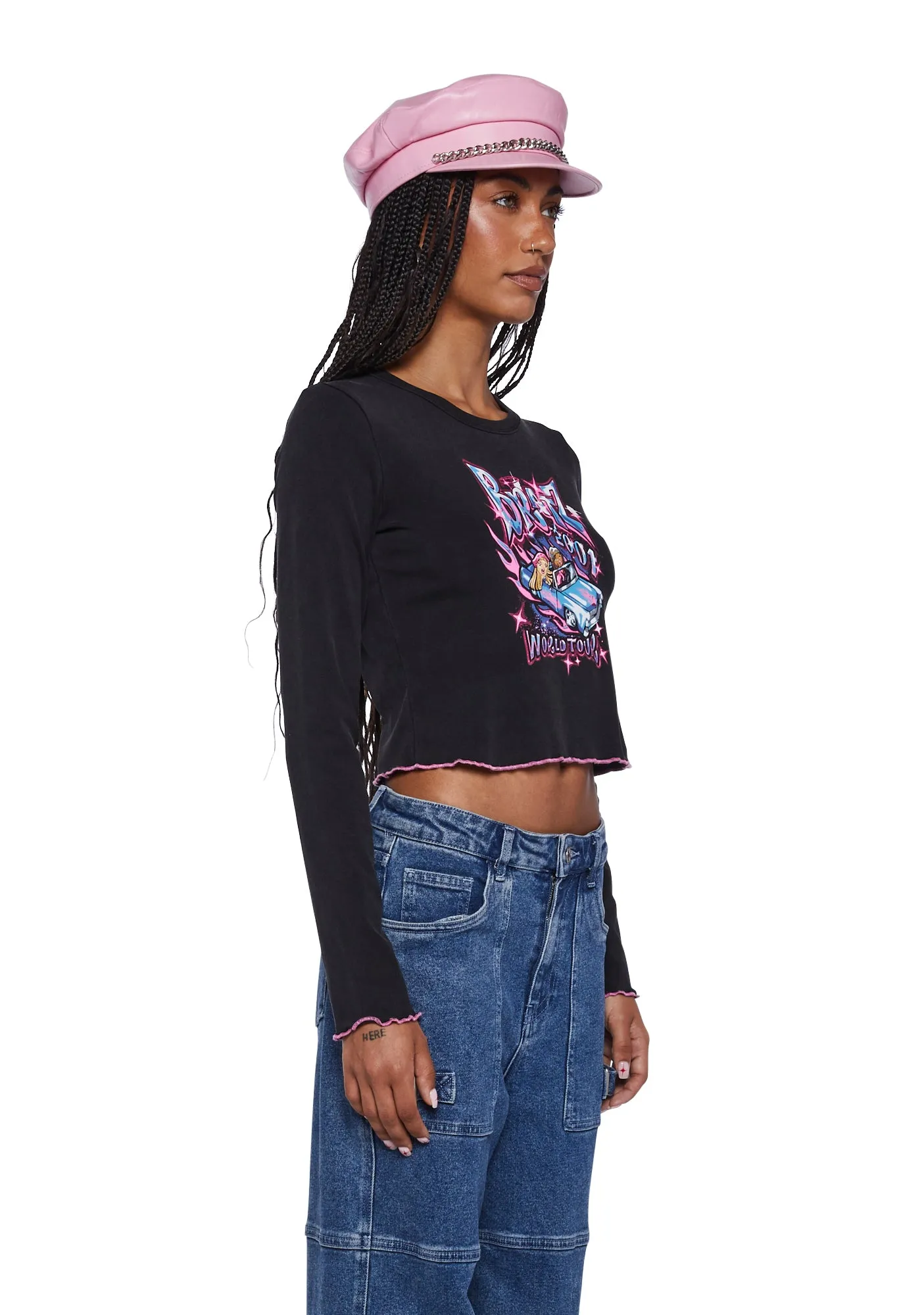 Y2K World Tour Long Sleeve Tee sold by Dolls Kill product image thumbnail 3