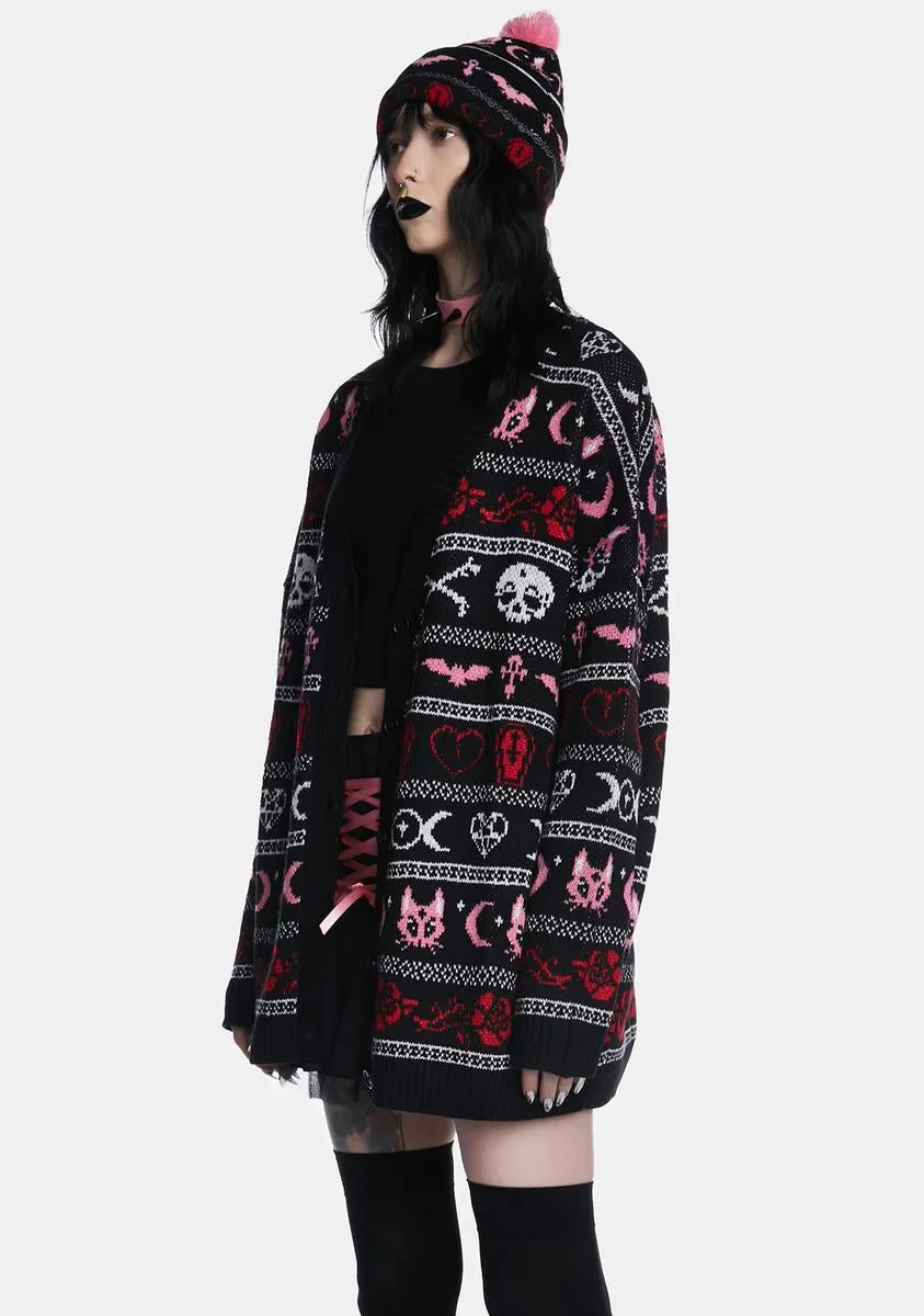 Season Of The Ghouls Knit Cardigan sold by Dolls Kill product image thumbnail 2