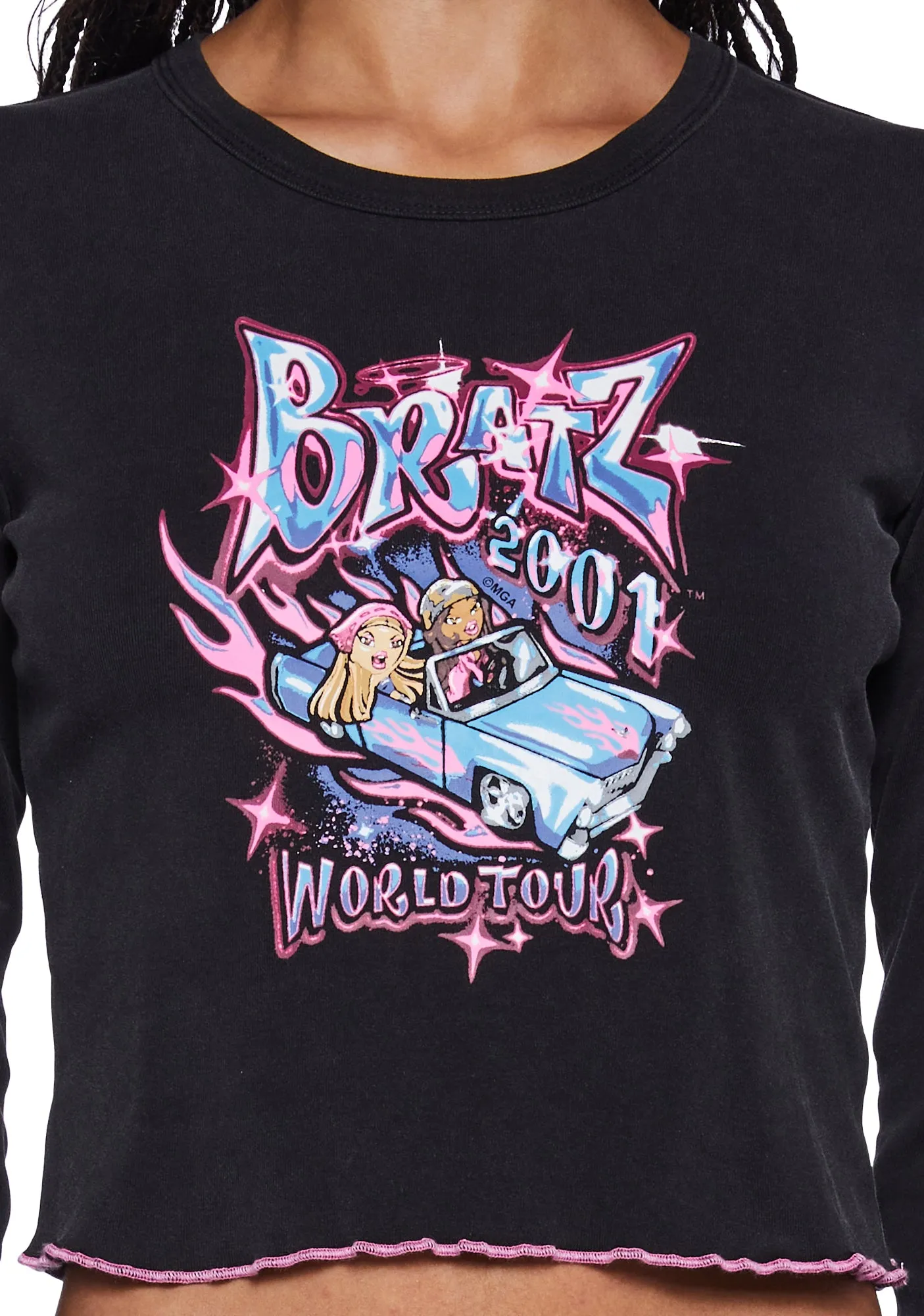 Y2K World Tour Long Sleeve Tee sold by Dolls Kill product image thumbnail 5