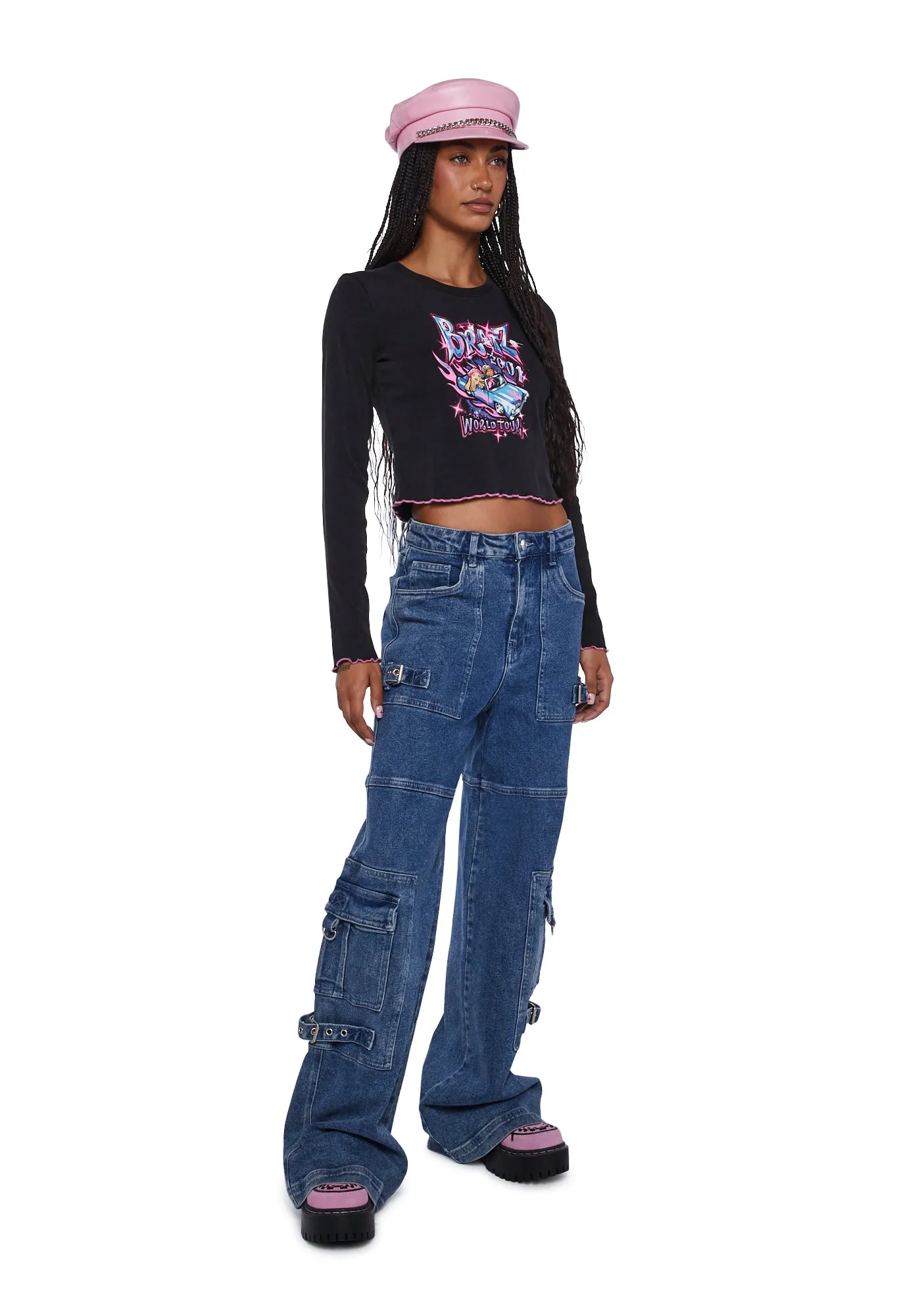 Y2K World Tour Long Sleeve Tee sold by Dolls Kill product image thumbnail 2