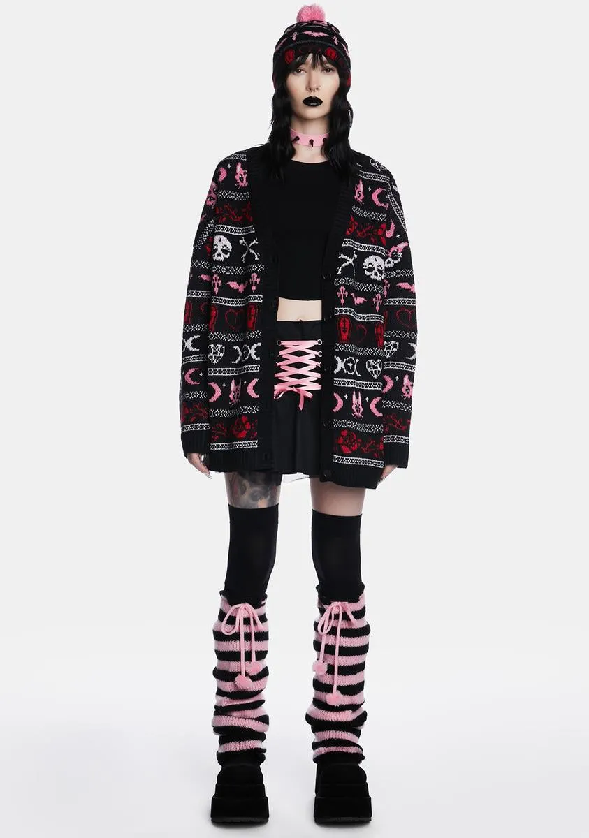 Season Of The Ghouls Knit Cardigan sold by Dolls Kill product image thumbnail 3