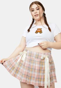 Plus Beverly Baby Plaid Mini Skirt sold by Dolls Kill