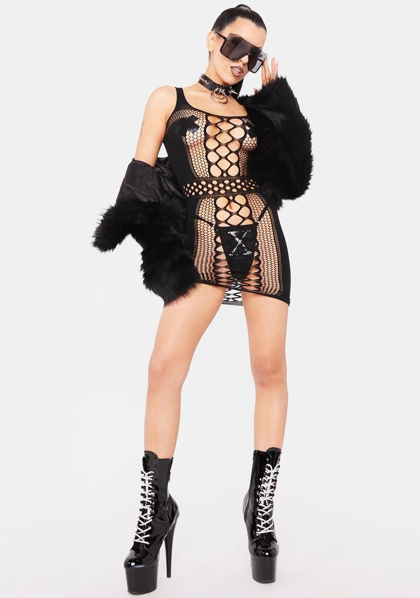 Self Assured Cutout Mini Dress sold by Dolls Kill product image thumbnail 3