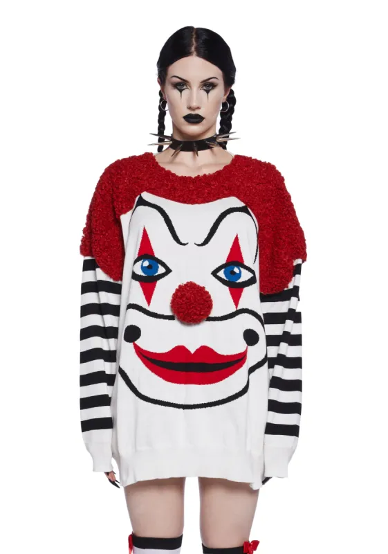 In Stitches Oversized Sweater sold by Dolls Kill