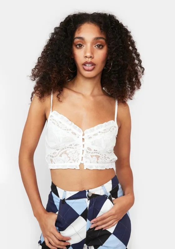 For Tomorrow Lace Tank Crop Top sold by Dolls Kill