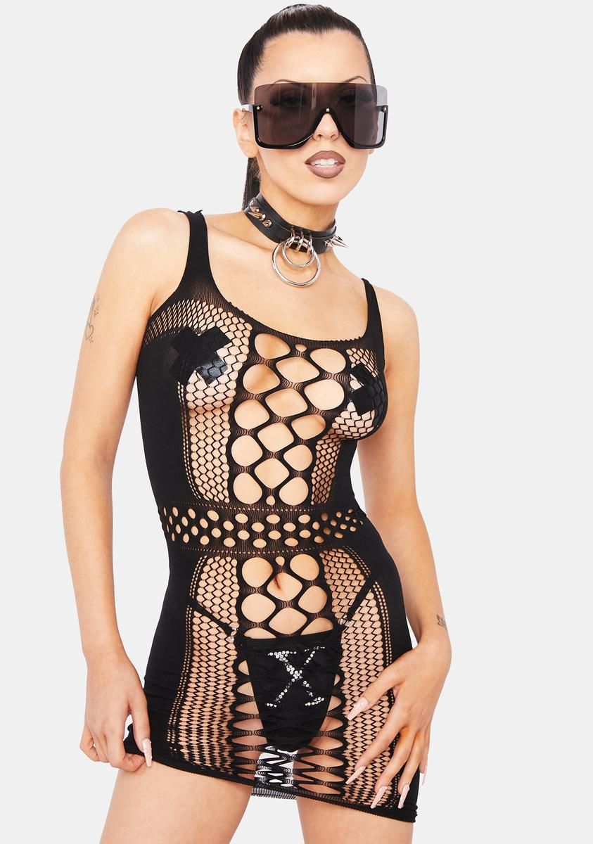 Self Assured Cutout Mini Dress sold by Dolls Kill