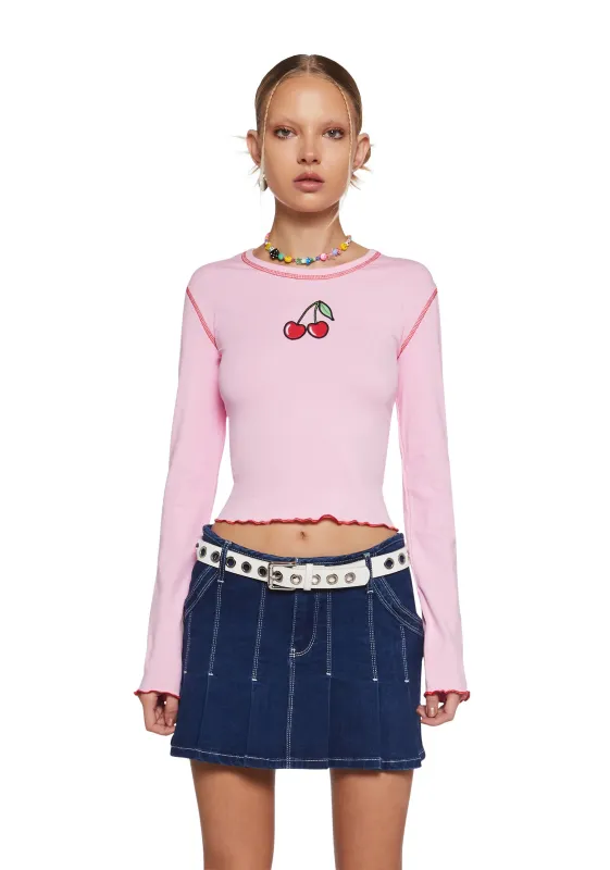 Pucker Up Long Sleeve Tee sold by Dolls Kill