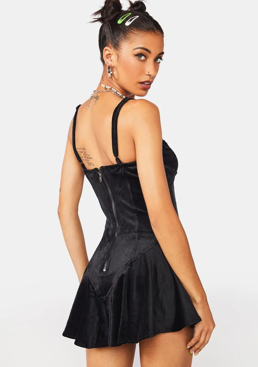 Give My Heart Velvet Dress sold by Dolls Kill product image thumbnail 4