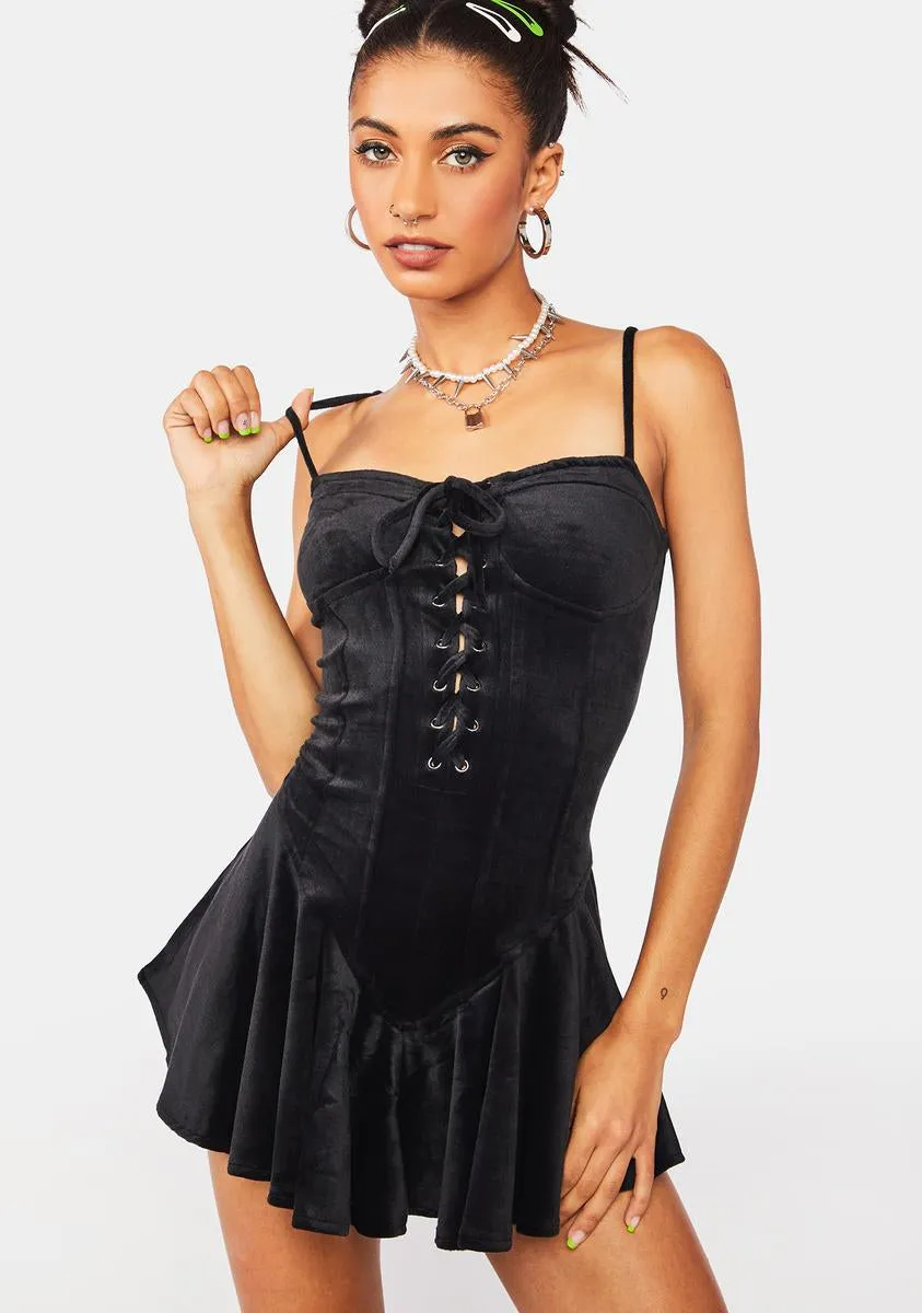 Give My Heart Velvet Dress sold by Dolls Kill