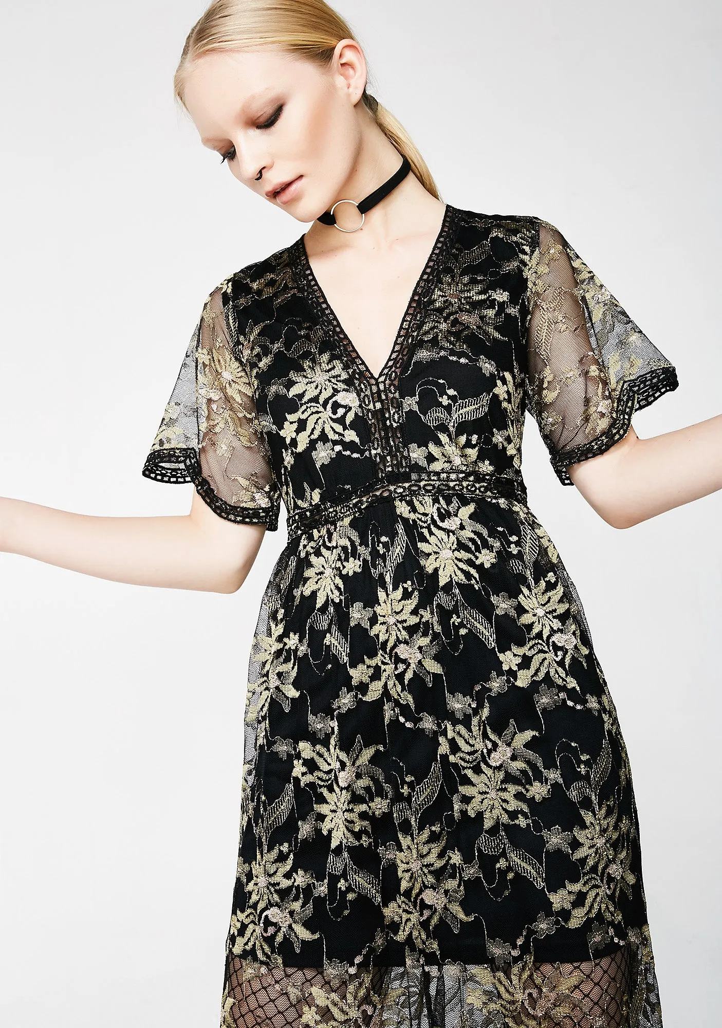 Sheer Elegance Floral Dress sold by Dolls Kill product image thumbnail 2