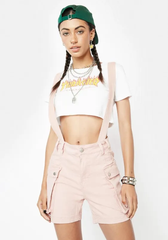 Candy Either Right Or Wrong Shortalls sold by Dolls Kill