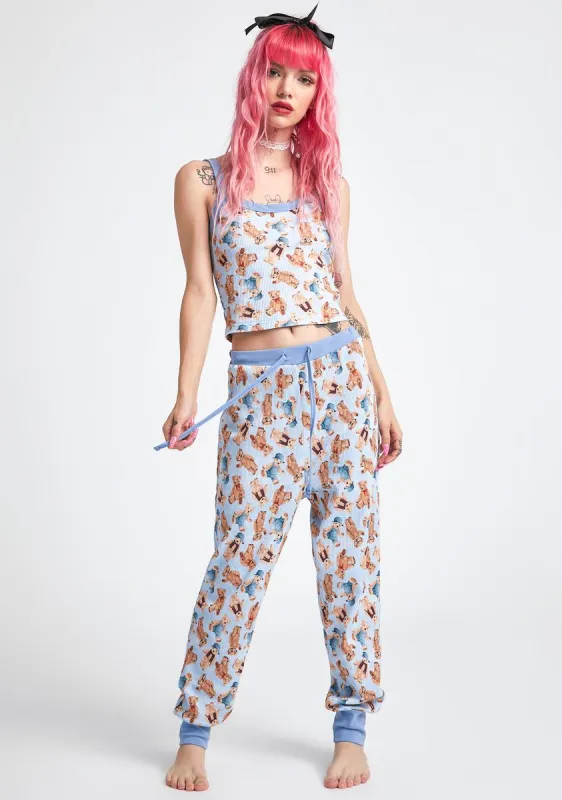Soft Double Stuffed Jogger Pants sold by Dolls Kill