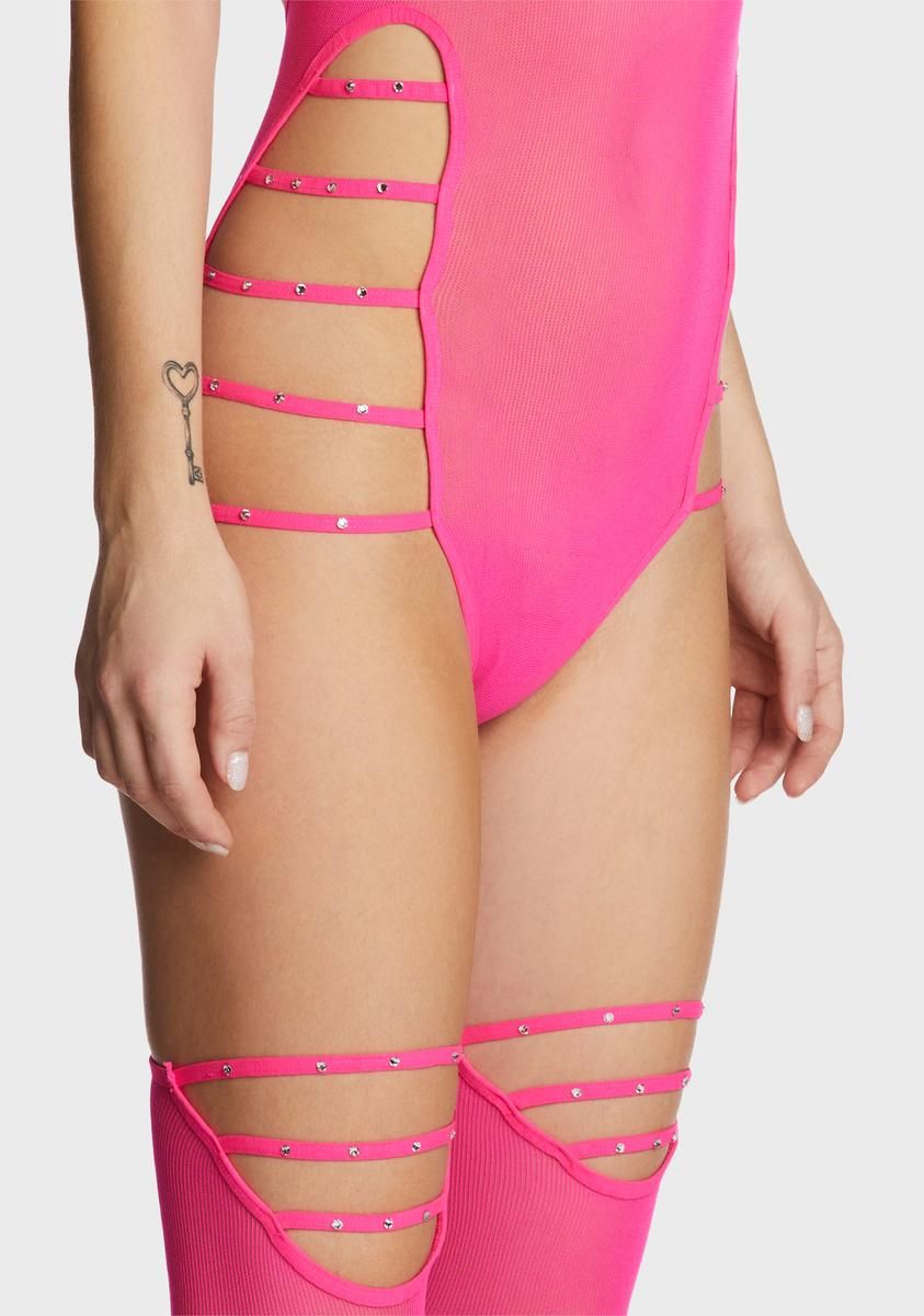 Taking Control Sheer Bodysuit sold by Dolls Kill product image thumbnail 2