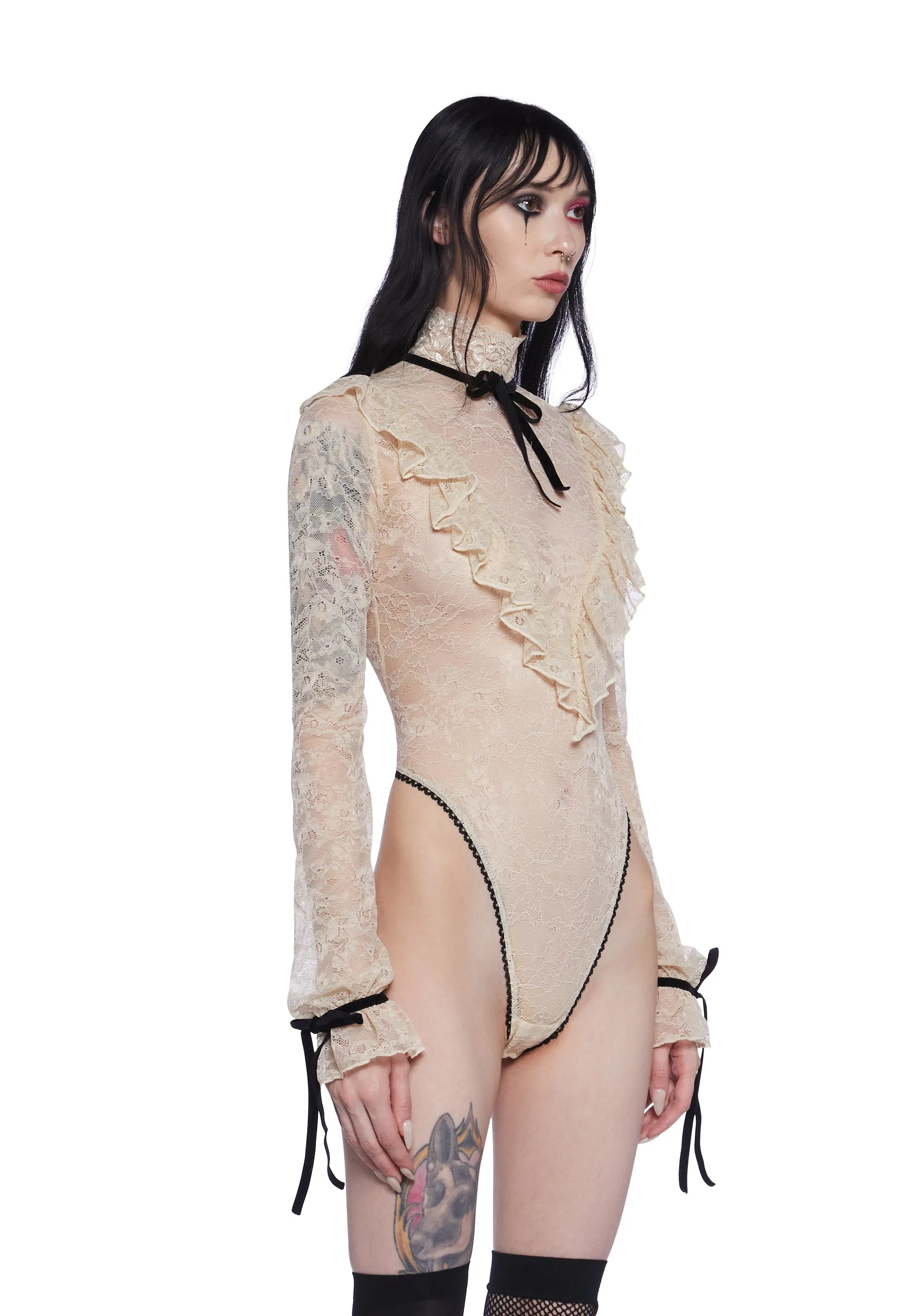 Banshee's Lament Lace Bodysuit sold by Dolls Kill product image thumbnail 3