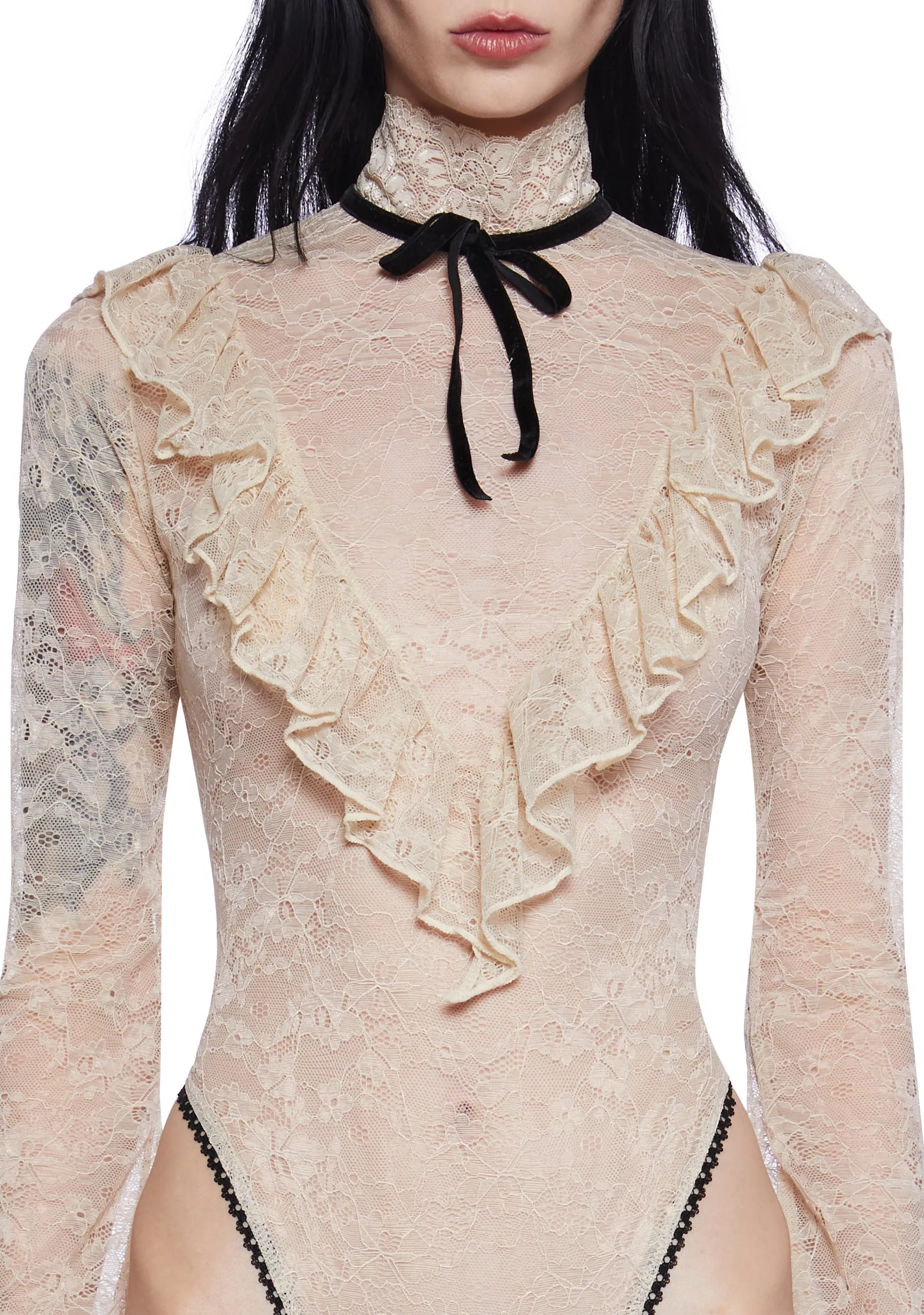 Banshee's Lament Lace Bodysuit sold by Dolls Kill product image thumbnail 5