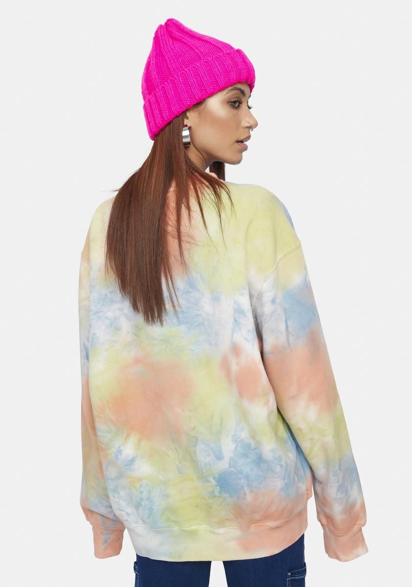 Thrash Live! Heavyweight Tie Dye Crewneck sold by Dolls Kill product image thumbnail 4