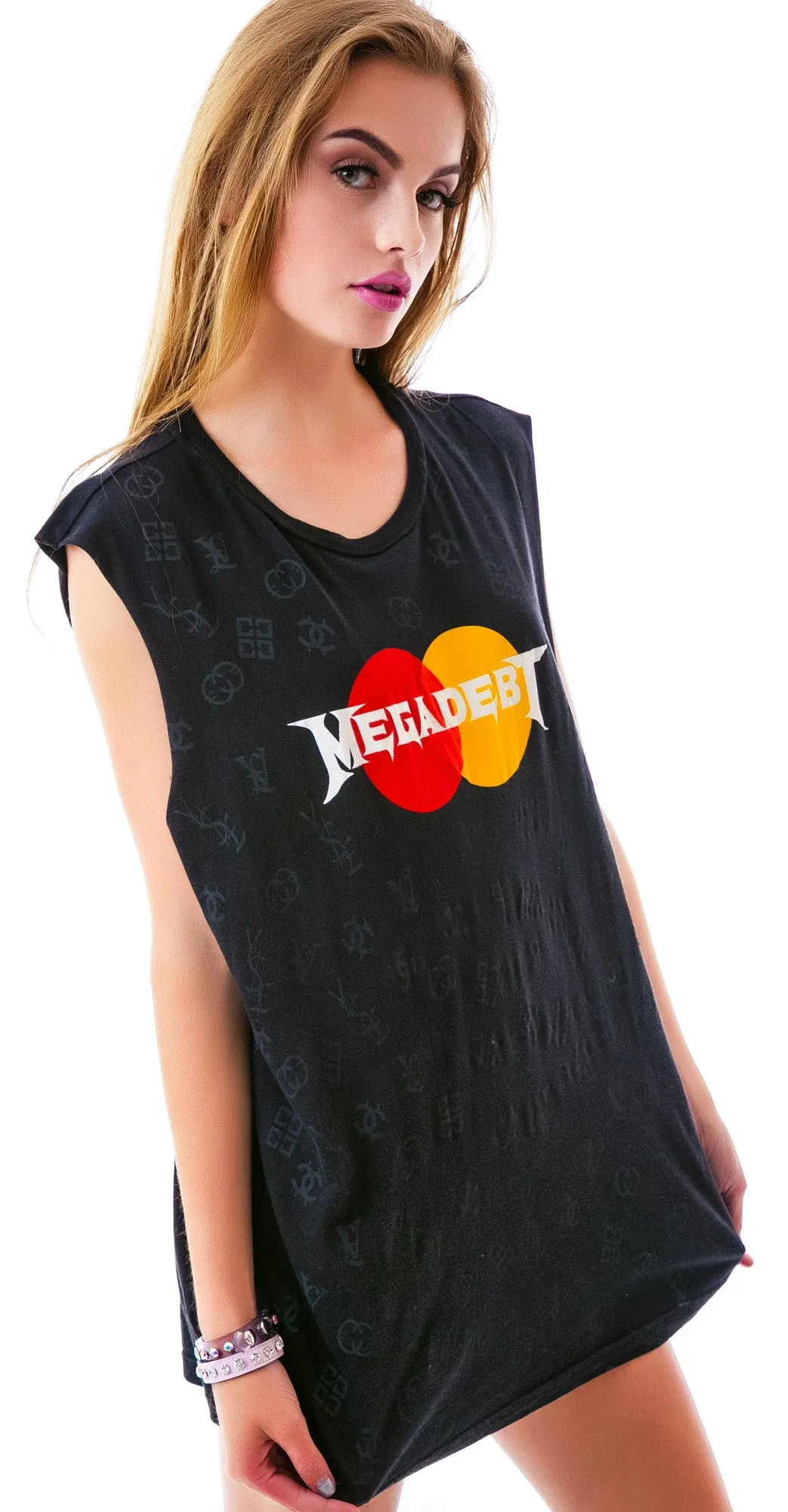MEGADEBT Sleeveless Tee sold by Dolls Kill product image thumbnail 5