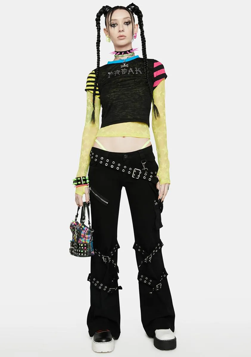 Vile In Denial Buckle Pants sold by Dolls Kill product image thumbnail 2