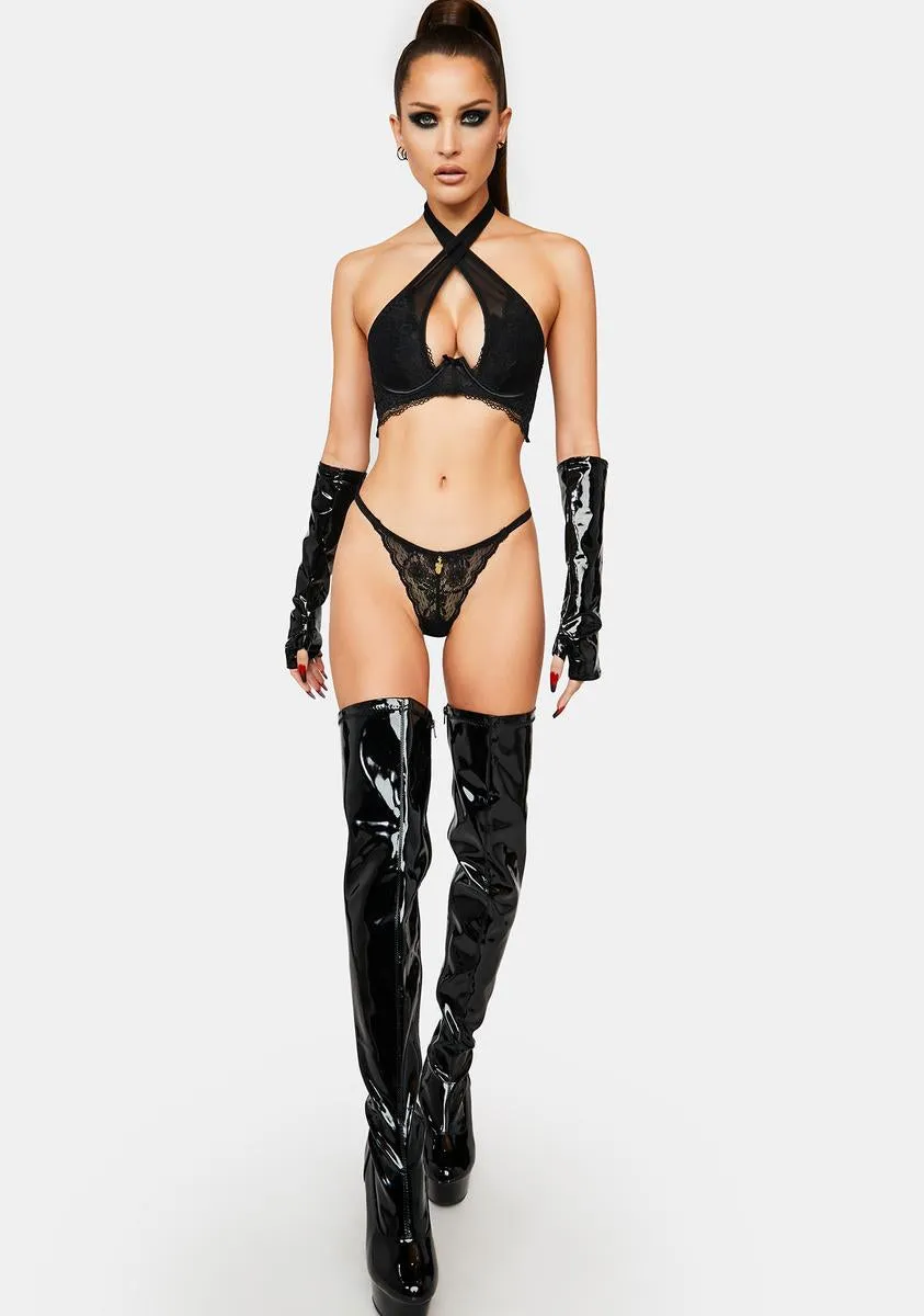 Heartbreaker Touch Lace Thong sold by Dolls Kill product image thumbnail 3