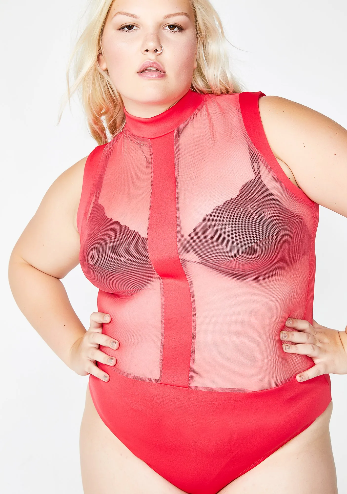 Date With The Nite Sheer Bodysuit sold by Dolls Kill