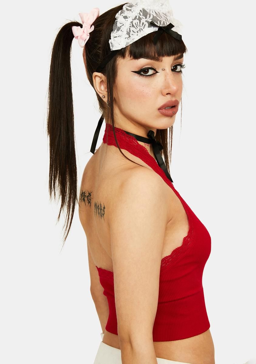 Love The Chase Halter Crop Top sold by Dolls Kill product image thumbnail 4