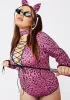 Plus Feral Fixation Leopard Costume sold by Dolls Kill