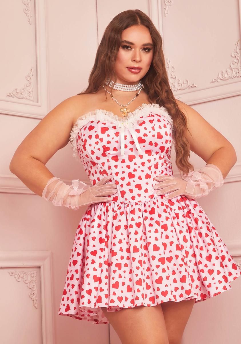 Plus Love Surrounds Me Corset Dress sold by Dolls Kill product image thumbnail 2