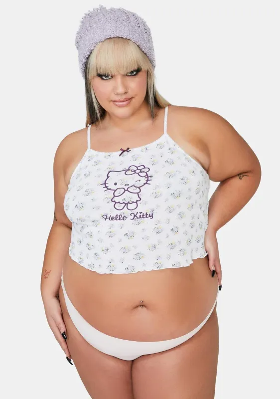 Plus Hello Kitty Ditsy Crop Cami sold by Dolls Kill