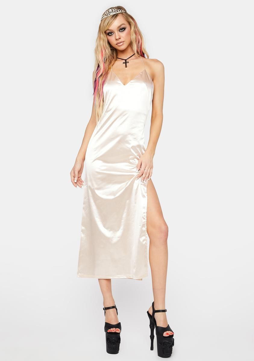 Champagne Guest Of Honor Maxi Dress sold by Dolls Kill product image thumbnail 3