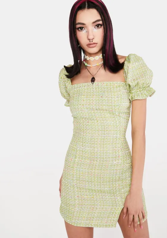 Ready When You Are Tweed Dress sold by Dolls Kill