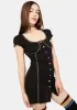 Cup Of Cheer Rainbow Stitch Mini Dress sold by Dolls Kill