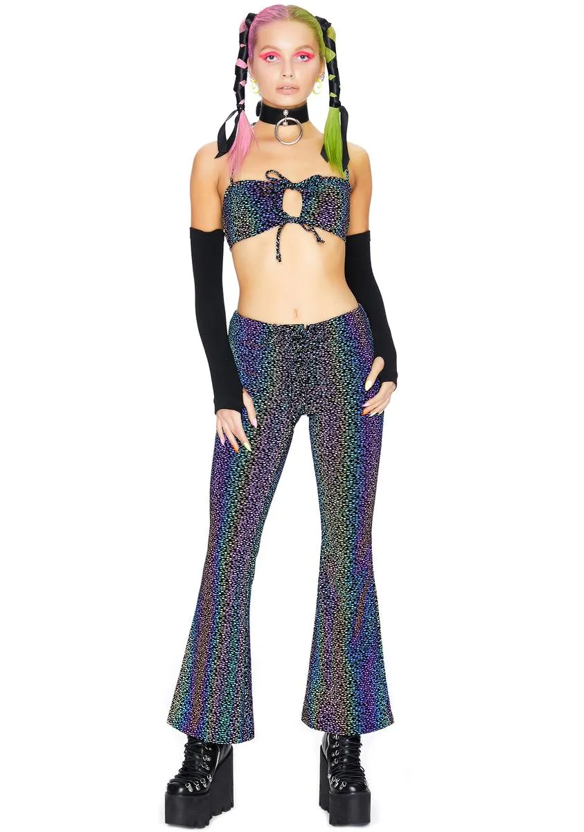 Space Invader Reflective Bra Top sold by Dolls Kill product image thumbnail 3