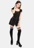 Cup Of Cheer Rainbow Stitch Mini Dress sold by Dolls Kill